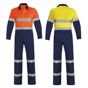 Vêtements de travail uniformes sur mesure OEM hommes salopette réfléchissant sécurité vêtements de travail Construction combinaison vêtements de travail uniforme - Product Image 1
