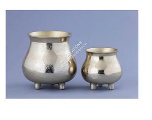 การตกแต่งงานแต่งงานสไตล์ชายฝั่งทะเลคลาสสิกแจกันดอกไม้เหล็กทำด้วยมือแจกันสีโบราณที่สมบูรณ์แบบตกแต่งบ้านสำหรับชิ้นกลาง - Product Image 2