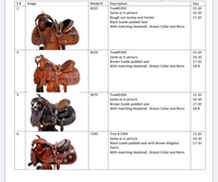 Rider's Trust Selle Western en bois et plastique façonnée à la main, Harnais d'équitation anglais, Couvertures pour chevaux, Cuir de buffle véritable, Siège rembourré en daim, Amortisseur de chocs