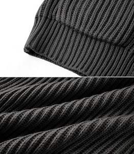 Nouveauté 2024 Pull en tricot fin chaud pour homme, respirant, col rond, avec couleurs contrastées pour l'hiver - Product Image 5