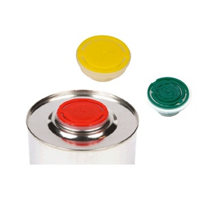 Tapa de plástico de 32 mm con boquilla extraíble para envasado de aceite, lata redonda de metal para aceite - Product Image 1
