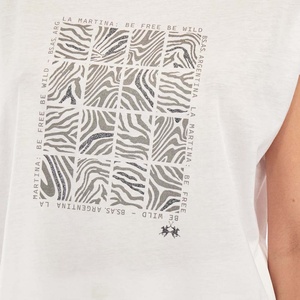 Vente chaude impression personnalisée été femmes coupe régulière coton T-Shirt Slim Sport Style décontracté géométrique Animal imprimé Bangladesh - Product Image 5