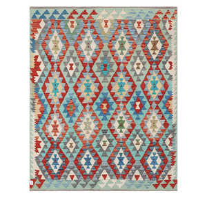 พรมอิมาโกะ ไมมาณา อัฟกานิสถาน คิลิม ขนาด 201 x 165 ซม. ชุดพรมปูพื้น - Product Image 1