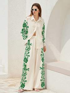 เสื้อท่อนบนลายทอแบบเรียบง่าย สไตล์ลำลองสำหรับฤดูร้อน ผ้าฝ้ายลายแจ็คการ์ด ปักลายดอกไม้ ความยาวสั้น เหมาะสำหรับใส่ในชีวิตประจำวัน ชุดสองชิ้น ทำจากผ้าชีฟอง - Product Image 6