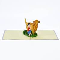 Tarjeta de felicitación 3D emergente para empresas con diseño personalizado y fabricante de HMG en Vietnam