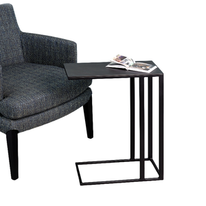 Metal End <b>Table</b> Modern Farmhouse Metal C Shaped Coffee <b>Side</b> <b>Table</b> Sofa <b>Tray</b> C <b>Table</b> For Living Room Furniture - Product Image 2