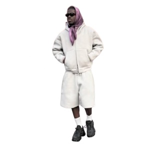 Sudadera Minimalista Sin Bolsillos de Algodón 100% para Pedidos al por Mayor Directo de Fábrica, Ropa Urbana de Corte y Confección con MOQ Bajo - Product Image 2