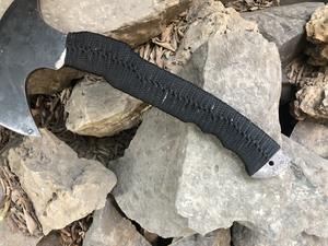 Hache en acier à haute teneur en carbone 1095, enveloppée de corde - Product Image 4