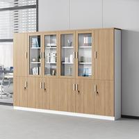 Classeur de bureau en bois moderne classeur de données bibliothèque avec serrure