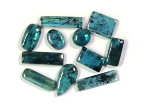 อัญมณีไคยาไนต์มอสที่สวยงามอัญมณีไคยาไนต์แบบหลวมขนาดผสมออกแบบได้ตามต้องการของขวัญสำหรับผู้หญิง - Product Image 6