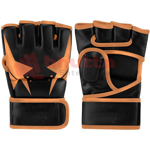 Equipo de boxeo profesional Guantes de cuero Mma Guantes Mma duraderos de cuero de medio Dedo de alta calidad - Product Image 1