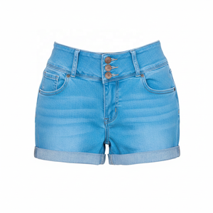 กางเกงยีนส์ขาสั้นผู้หญิงแบบฟอกสี  ขนาดสั่งทำได้  ปรับแต่งสีได้ - Product Image 3