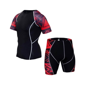 <b>Men</b> Gym <b>Compression</b> <b>Tights</b> Quick Dry Athletic Fitness Clothing Workout Training Set <b>Mens</b> Sportswear Moisture Wicking - Product Image 4