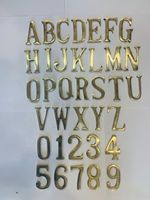 Lettres de l'alphabet en laiton de qualité supérieure, lettres personnalisées haut de gamme, décoration murale suspendue, décoration intérieure mondiale, signalétique commerciale, fournitures de vente au détail