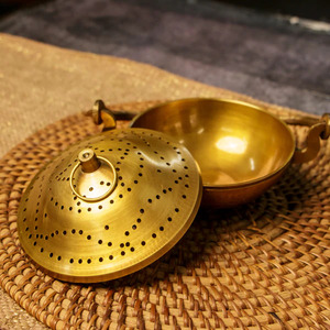 Gran oferta, quemador de incienso de carbón de Metal de Oriente Medio con cadena, quemador de Mabkhara Ramadán, incensario para boda - Product Image 5