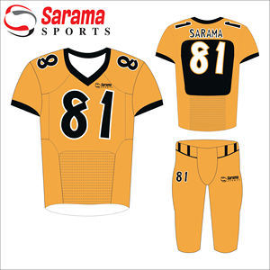 Pas cher Personnalisé Designer Blanc Formation Maillot de Football Américain Maillot de Football Américain Noir, - Product Image 1