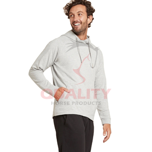 Pulls à capuche 100% coton pour hommes avec logo personnalisé, sérigraphie en soie thermique à motif solide pour l'hiver, vente en gros - Product Image 5