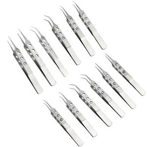 คีมไมโครส์คีมหนีบและแหนบสเตนเลสพื้นฐานของเครื่องมือผ่าตัดปลูกปลูกผมตา - Product Image 1