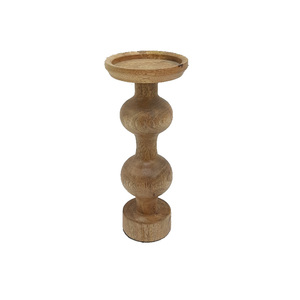 Nouvelle arrivée bougeoir en bois pour pilier marron fini pour la maison et noël décoration d'éclairage de table en vrac fait à la main - Product Image 6