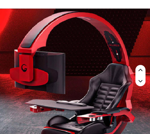 CHART TOPPING NOUVEAU Poste de travail multi-écrans moderne en acier inoxydable, Cabine de codage, Poste de bureau, Poste de jeu - Product Image 1