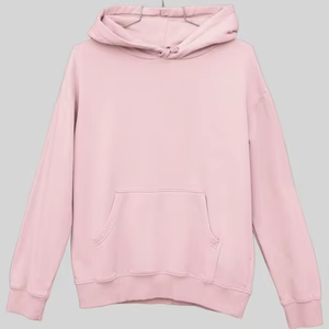 Sweat à capuche surdimensionné rose pour femme, 10%/90% P/C, tissu GSM 400, super peigné bio lavé, ourlet côtelé pré-rétréci - Product Image 1