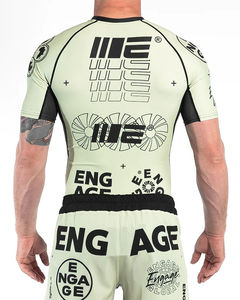 Concevez votre propre logo personnalisé OEM sublimation imprimé Mma bjj Rash Guard chemises de compression pour hommes Rash Guard à manches courtes - Product Image 5