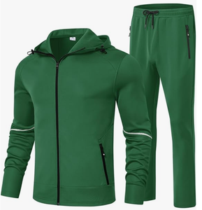 Survêtements décontractés Magic pour hommes, ensemble de 2 pièces respirant, séchage rapide, jogging écologique, vêtements de sport d'échauffement avec capuche - Product Image 6