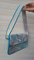 Sac à bandoulière léger en perles de coquillages, entièrement fait main en Inde, pour femme, de luxe, pour soirée, grande capacité