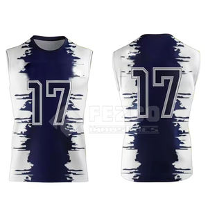 Top Selling Custom Team Name 7v7 Uniform Sublimated Polyester Breathable Quick Dry Sleeveless Adult Men's Football Sets All - Product Image 5