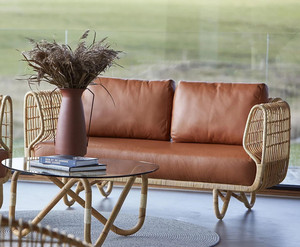 Sofá de mimbre hecho a mano, sofá de mimbre, muebles de mimbre, muebles hechos a mano, muebles de interior, diseño interior del hogar - Product Image 4