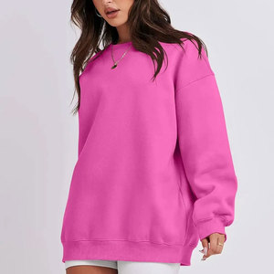 เสื้อสเวตเชิ้ตผู้หญิงไซส์ใหญ่แบบใหม่ปี 2026 ผ้าฟลีซ คอกลม สวมหัว สไตล์ลำลอง สำหรับฤดูใบไม้ร่วง พร้อมโลโก้แบรนด์ตามสั่ง - Product Image 3