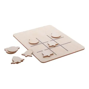 Jeu de Tic-Tac-Toe en Bois Écologique TixTax – Nouveauté pour Fêtes et Articles Promotionnels - Product Image 2