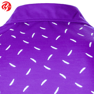 À la mode imprimé à manches courtes col rabattu coton grande taille hommes polos coton grande taille hommes polos - Product Image 5