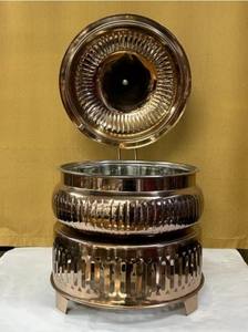 Rectangle Stainless Steel Gold Color Chafing Dish with <b>Food</b> <b>Warmer</b> Art Deco Design Durable Restaurant Use-ELEGANT DESIGNS - Product Image 5