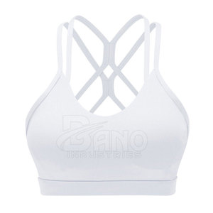 Sujetador de gimnasio personalizado para mujer en la mejor calidad de material, sujetador de Yoga de fitness transpirable de talla grande con logotipo de MOQ bajo incluido - Product Image 1