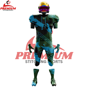 Original de fábrica Reversible uniforme de fútbol americano personalizar aparejos Sarga de alta calidad camisetas juveniles camiseta de fútbol americano - Product Image 3