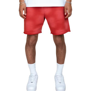 Short vintage pour hommes, délavé à l'acide, coupe ample, en coton éponge français, imprimé de couleur unie, short baggy Streetwear personnalisé pour hommes, service assuré par OEM - Product Image 2