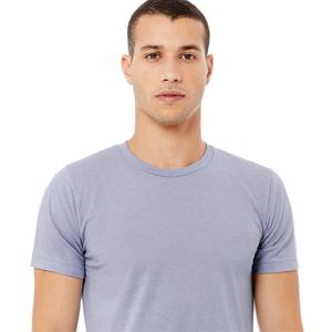 Camiseta de cuello redondo para hombre, Camiseta de punto de manga corta teñida lisa, ajuste Regular, ligera, cómoda, informal, ropa de calle diaria - Product Image 4