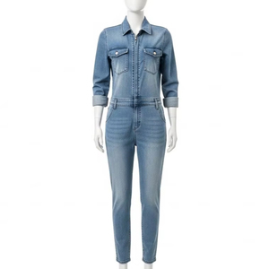 Combinaison à imprimé numérique lavée antistatique, tissu doux, respirant, une pièce, ajustement confortable, vêtements pour femmes, tenue tendance - Product Image 1