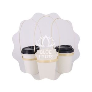 BEST PRICE Blue Lotus 2025 Eco Friendly Bamboo Cup Holder Simple Elegant for Home Decor - Product Image 1