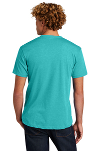 For Level Apparel Unisex CVC Tee. NL6210 T Shirts Tahiti Blue 100% High Quality Eco-Friendly Breathable - Product Image 3