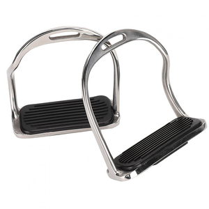 ปลอกโกลนขี่ม้าทำจากสเตนเลสมีสายรัดโกลนสำหรับแข่งขี่ม้า - Product Image 2