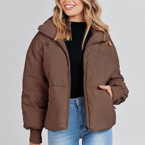 2024 nueva colección chaqueta acolchada transpirable con logotipo personalizado para hombres y mujeres diseño Reversible de talla grande con cremallera de algodón para invierno - Product Image 4