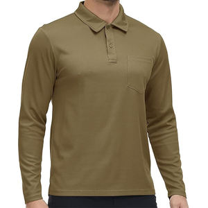 Manufacturer Men Quick Dry Polo Long Sleeves <b>Shirt</b> Polyester Moisture Wicking Lightweight Casual T <b>Shirt</b> Short Sleeve Wholesale - Product Image 3