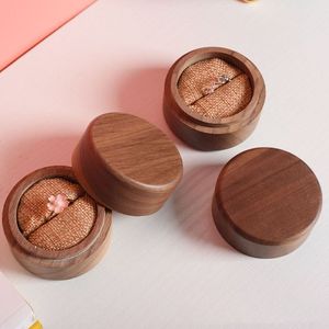 acacia Wooden Wedding <b>Ring</b> Box with Custom Engraving Elegant Design for Engagement and Ceremony latest <b>ring</b> box for selling - Product Image 2