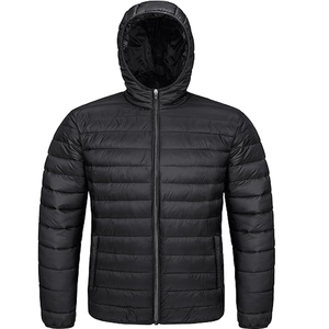 Venta al por mayor chaqueta acolchada 2025 hombres logotipo personalizado proveedor OEM impermeable aislado ligero invierno prendas de vestir exteriores moda - Product Image 1