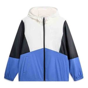 Colorblock Conception Personnalisée 100% Polyester Demi Zip Gym Hommes Hoodies Veste Blanc Imperméable Coupe-Vent Hommes Veste - Product Image 5