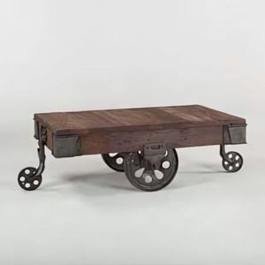 ถาดเสิร์ฟไม้อะคาเซียสี่เหลี่ยมพร้อมที่จับโลหะเป็นมิตรกับสิ่งแวดล้อมสำหรับร้านอาหารจากอินเดีย - Product Image 5