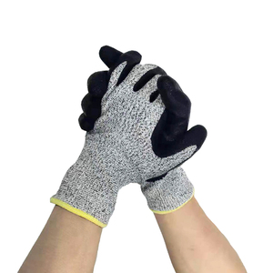 ถุงมือช่างป้องกันไฟตัดผ้าไม่ติดไฟผ้าคอตตอนป้องกันการกระแทก - Product Image 5