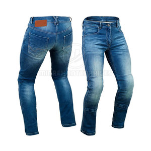 กางเกงยีนส์ผู้ชายทรงสลิมฟิต OEM น้ำหนักเบาสไตล์ลำลองกระดุมกลางเม็ดเล็ก - Product Image 4